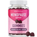 Soutien à la ménopause Gummies (Hormone Balance Relief for Hot Flashes, Sweat Night, Mood Swings, & Bloating) avec Phytoestrogen Soy, Vitamine D3, PABA, Biotin (Végétarien, Sans gluten) 60 Compte