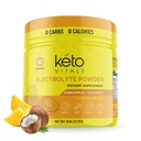 Keto Vitals Elektrolyte Pulver - Zuckerfreie Keto Elektrolyte Pulver mit Kalium, Magnesium, Natrium, & Calcium - Kein Zucker Elektrolyt Getränke Mix & Hydration Pulver, 60 Servierungen, Ananas Coconut