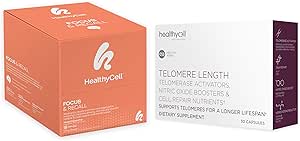 Healthycell Telomere Länge Healthy Aging Supplement + Focus & Recall Brain Supplement für Memory & Focus Bundle