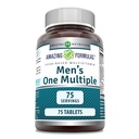 Stupefacente Formulas Multivitaminico maschile | Alimentare basato | Compresse Supplemento | Perfetta miscela di vitamine, minerali, 25 milioni di CFU probiotici & Food-Based enzimi (1 pacchetto, 75 conte)