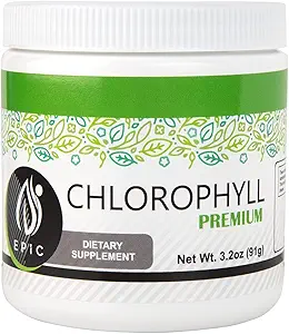 Epic Black Label Premium Chlorophyll Pulver Nahrungsergänzung. Natürliche Chlorophyll Das ist potent und effektiv, einfach zu nehmen mit einem Touch von Mint.