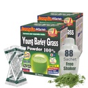 Yamamoto Kanpoh YAMAKAN Polvere di erba dell'orzo giovane, succo d'erba ricco di minerali, vitamine e proteine vegetali per le donne e gli uomini, polvere di succo d'erba dell'orzo dal Giappone, non OGM 88 Sachet portatili