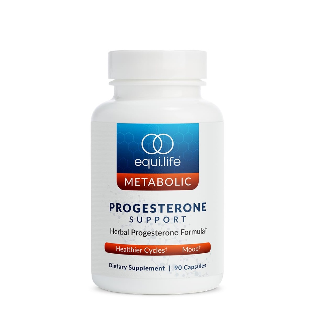 Equilife Herbal Progesterone Support for Women with Black Cohosh & Passion Flower -Ease Menopausal Symptoms, Promote Healthier Cycles, Boost Mood, Vegan, Non-GMO, Gluten, Dairy & Soy Free, 90 Capsules