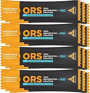 Fluid tactique - ORS (solution de réhydratation orale), récupérer plus rapide, électrolytes de déshydratation extrême, 12pack (Citrus Punch)