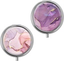 Mini Pill Box, Small Pill Box, Portable Pill Box, Cute Pill Organizer for Vitamins, Medications, Fish Oil and Supplements