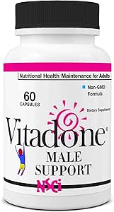 Support NSC Homme Chambre à coucher - Nutriments pour le bien-être dans la chambre - Compléments Systèmes d'équilibre d'origine, Moods, Hommes Energie & Vigor - Niacin, Zinc, Fenugreek, Maca Powder, Caféine - 60 ct.