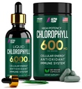 (Bundle) Gocce di clorofilla liquide & capsule di clorofilla – Energia naturale, supporto immunitario, freschezza interna e supplemento antiossidante