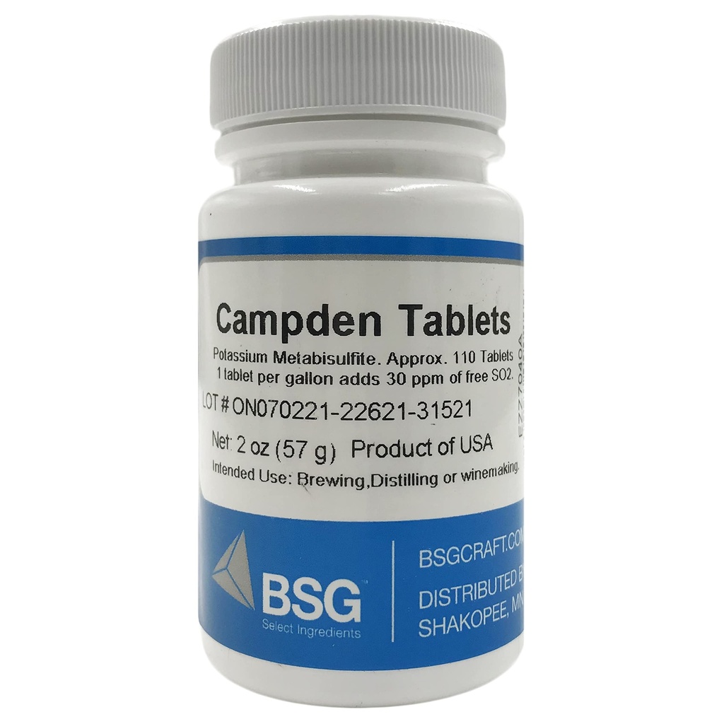 Comprimés (Potassium Métabisulfite), 2 oz