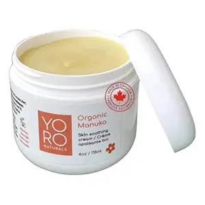Bio Manuka Haut beruhigende Creme für empfindliche trockene Haut, Original Formel, Itch Relief, Honig Eczema Relief, natürliche Psoriasis Feuchtigkeitscreme & Dyshidrotic Eczema Balm für Gesicht und Körper (4 OZ)