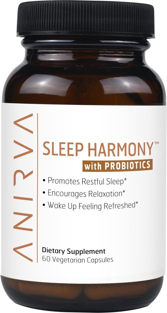 Armonia del sonno - Integratore naturale del sonno con Probiotici, Magnesio, Ashwagandha, Camomilla, GABA, Melatonina - Supplemento non-Habit per il rilassamento, sollievo dallo stress, migliore aiuto al sonno