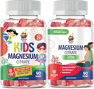 Magnesium-Gummi für Erwachsene & Magnesium-Gummi für Kinder & Erwachsene - 100mg - Kalm Magnesium-Schauen - Magnesium-Zitrat Kaubare Ergänzung für Mood & Muskel-Unterstützung