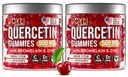 2 Pack - JOYLI Quercetin Gummie mit Bromelain, Zink, Vitamin C & D3 – Sugar-Free Quercetin Supplement für Immununterstützung & Saisonale Wellness – 500mg Quercetin für Kinder & Erwachsene – 60 Gummie pro Pack