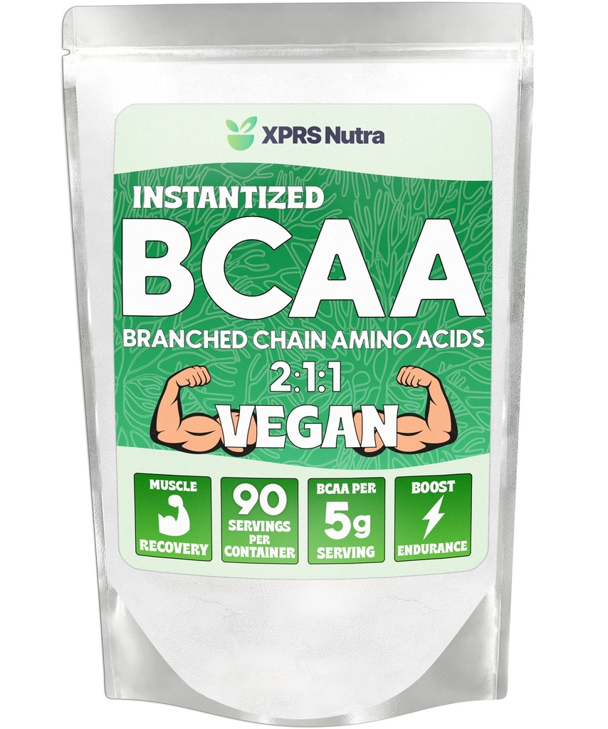 XPRS Nutra BCAA Polvere - Supplemento di aminoacidi per gli uomini - Supplementi di allenamento BCAA non aromatizzati - Supplementi di palestra per gli uomini - Supplementi di aminoacidi per le donne per Gym post Workout Recovery (1 Pound)