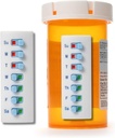 Peel e Stick riutilizzabili per 12 + Refill, Pill/Medication/Vitamin/Pet Med Tracker & Reminder, Attacca alla tua bottiglia, Senza organizzatore, Rivestito (bianco, 2-Pack)