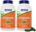 Jetzt Chlorella 1000mg Tabletten - 200 Count (Pack von 2) - Natürliche ätzende Chlorophyll, Beta-Carotene - Non-GMO, Vegan - Grüne Super Nahrungsergänzung für Frauen und Männer
