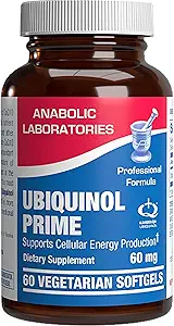 Ultra Absorption Ubiquinol CoQ10 Supplemento - Coenzyme Q10 Supplemento per l'energia immunitaria cardiaca Supporto cellulare e cerebrale - Non OGM vegetariano & Made in the USA in cGMP Facilities - 60 Serve