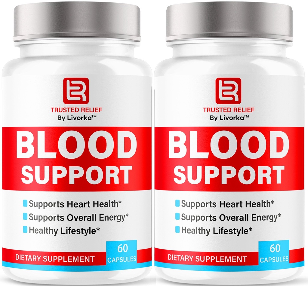 (2 Pack) Trusted Relief Blood Support Capsule - Official TrustedRelief Blood Support Vitamin Pills, Natural Trusted Relief Advanced Premium Formula Wellness & Overal Health, 60 Capsule per 2 Mesi