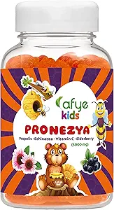 bambini PRONEZYA Sistema immunitario Booster Gummies con animale a forma di - Sistema immunitario Integratore di vitamine per adulti e bambini Propolis, Echinacea, Vitamina C, Elderberry, 5000mg-30 conteggio (Pack di 1)