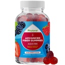 Gommies de fibre pour adultes - Supplément de racine de chicorée avec soutien prébiotique pour la santé gustative et digestive - Capsules de digestion soluble pour la régulation de l'estomac et l'aide immunitaire - Sans sucre et végétalien - 120 Compte