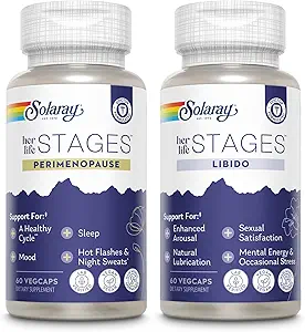 SOLARAY Perimenopause e Libido suo Life Stages Bundle - Hot Flashes e Menopause Plus Lubrificazione naturale e Libido Supporto per le donne - Fatto senza ormoni - 30 Serve