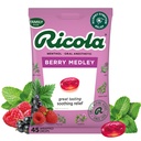 Ricola Berry Medley Gocce di gola, 45 Conte, Delicious Throat Relief & Care, Anestetico orale, Aroma naturale
