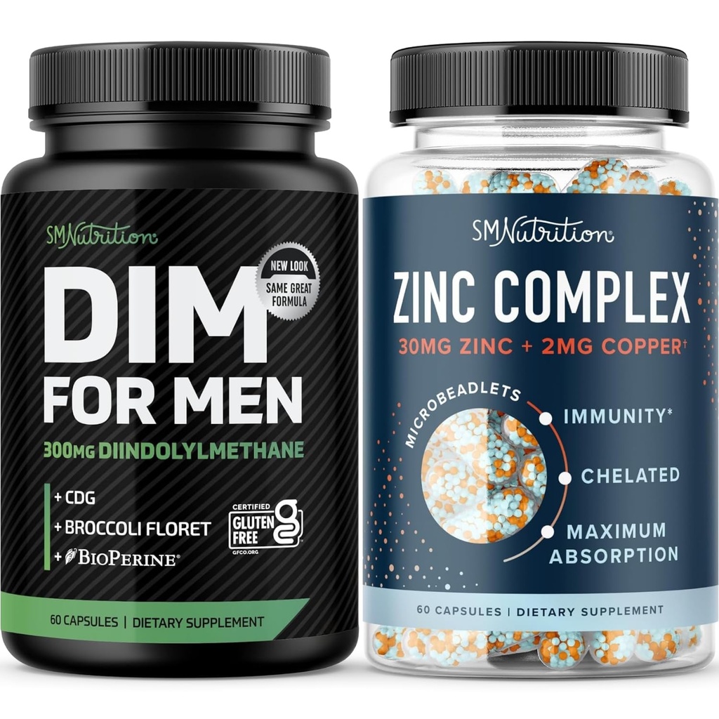 Complexe de zinc de testostérone et supplément DIM de 300mg pour les hommes pour le métabolisme œstrogène et support de testostérone