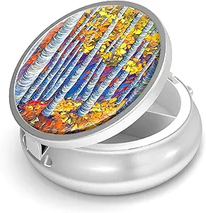 Pill Box 3 scompartimento,Piattolo piccolo per borsa o tasca,Cute Medicine Organizer,Portable Pill Container Holder per tenere vitamine, Farmaco, Fish Oil e Supplementi,Unique Design Gifts
