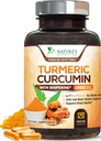 Supplément curcumin curcumin curcuma 1950mg - 95% Curcuminoides avec extrait de poivre noir curcuma et biopérine biologique pour la meilleure absorption, support de joint végétalien de la nature, non-OGM, mis en bouteille aux États-Unis - 120 Capsules