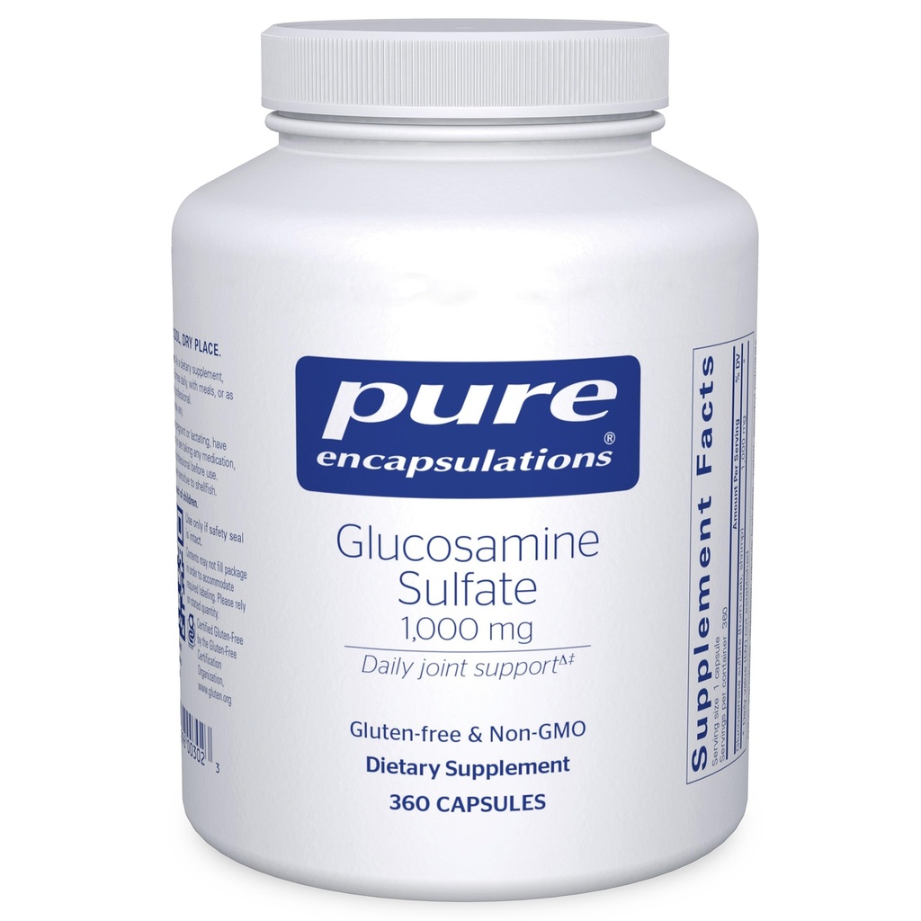 Pure Encapsulations Glucosamine Sulfate 1,000 mg | Supplement for Joint Support and Mobility, Cartilage Health, and Connective Tissue* | 360 Capsules