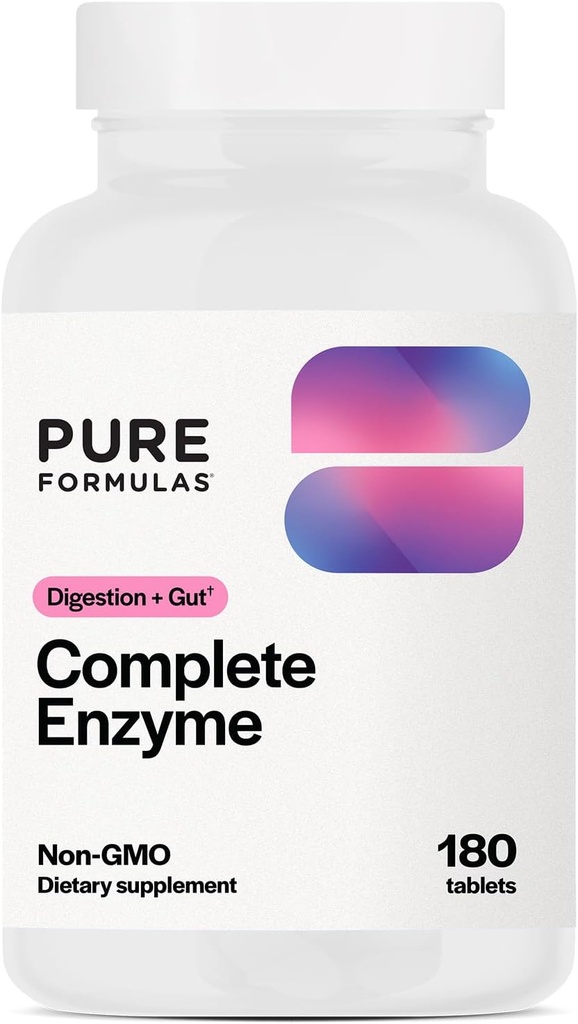 Enzyme PureFormulas Complete Enzymes Pancréatiques 1000mg (Full Strength)
