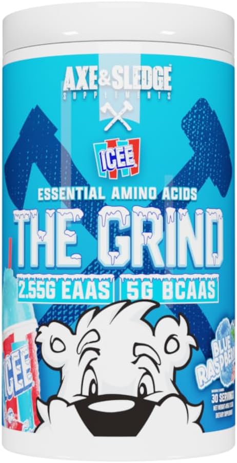 The Grind Essential Amino Acids, verzweigte Aminosäuren, 30 Servierungen (ICEE Blue Raspberry)