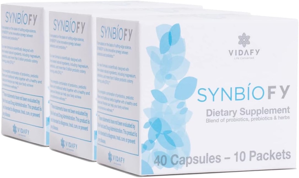 Synbiofy - 3 Pack (120 Kapseln) Natürliche Ergänzungen