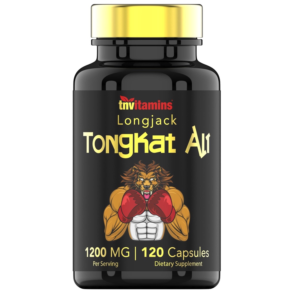 Tongkat Ali für Männer: 1200 mg x 120 Kapseln | Auch bekannt als Longjack Root | 100% All-Natural & Ultra Potent Tongkat Ali Supplement | Energie, Kraft, Stärke, Athletic Performance, & Sporternährung