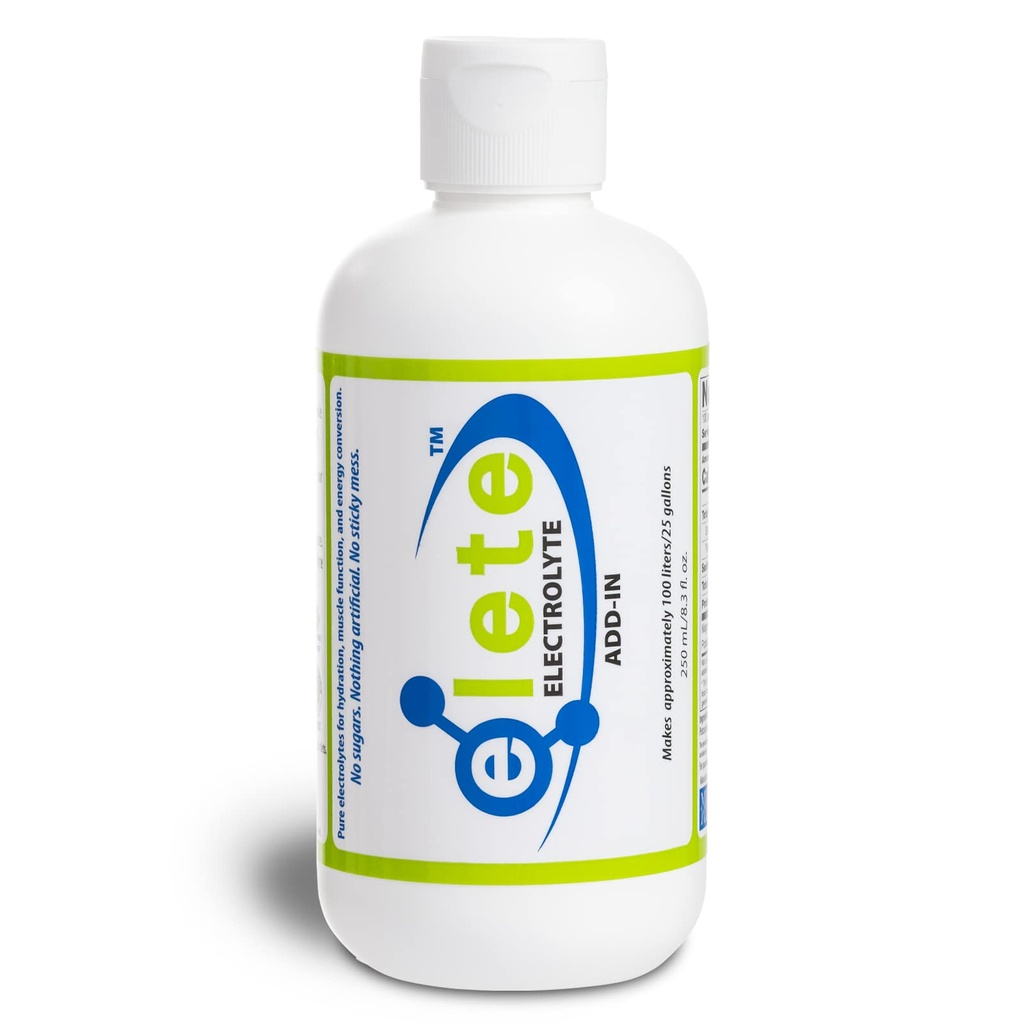 elete Electrolyte Add-in Hydratation gouttes de sodium, de magnésium, de potassium et de traces minéraux , sans saveur, tout naturel , Jambes et de massage musculaire , Transformer toute boisson en une boisson de sport , 8.3oz