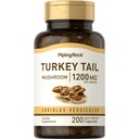 Piping Rock Türkei Tail Mushroom Kapseln 1200mg | 200 Pillen | Coriolus Versicolor | Kräuterextrakt Ergänzung | Non-GMO, Glutenfrei