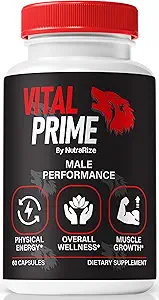 Prime Vitale per gli uomini, Prime Original Blend Ufficiale, Ingredienti Naturali per sostenere le prestazioni maschili, Formula Premium per Endurance e Stamina, VitalPrime Complex Review (60 capsule)
