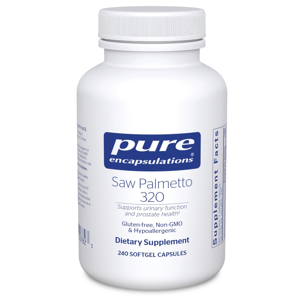 Sega Palmetto 320 - Acidi grassi e altri nutrienti essenziali per sostenere il metabolismo e la funzione urinaria - con estratto di Palmetto - 240 capsule di Softgel