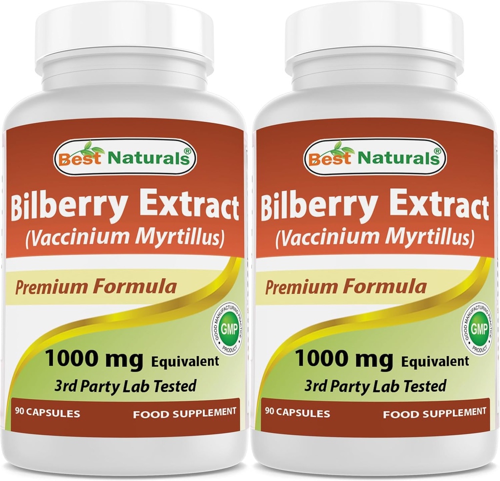 Best Naturals Bilberry 1000 Mg 90 capsule (90 conteggio (confezione di 2))