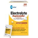 Globe Electrolyte Compresse di ricambio per Rapid Hydration & Exercise Recovery (500 compresse, 250 pacchetti di 2) per atleti, escursionismo e sport, pacchetti di viaggio con Nutrienti chiave per una maggiore resistenza