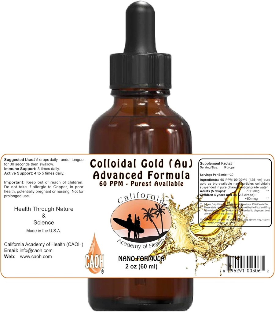 Oro Colloidale Au 2 oz da CAOH
