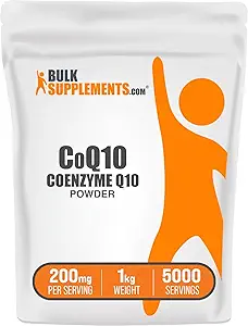 BulkSupplements.com Coenzyme Q10 Polvere - Coenzyme Q10 200mg supplemento, supplemento nutrizionale - Gluten Free, 200mg per porzione, 1kg (2.2 lbs) (pacchetto di 1)