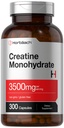 Horbäach Creatine Monohydrate Capsule | 3500mg | 300 Count | Non OGM e Gluten Supplemento gratuito