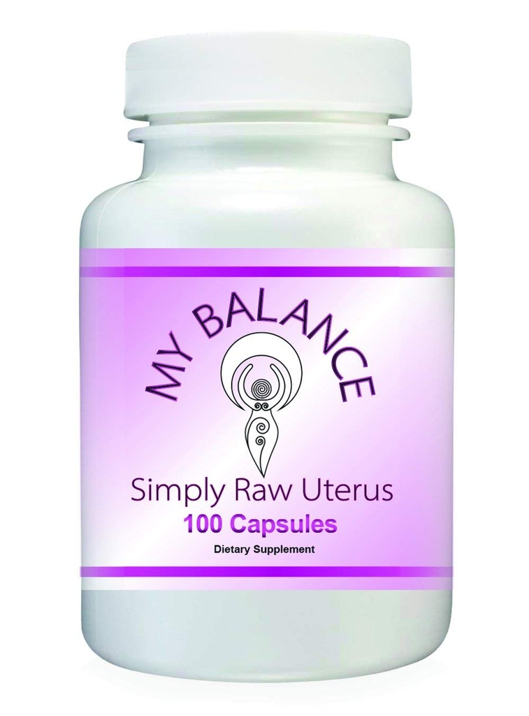 Einfach Uterus Glandular für Frauen Gesundheit. Raw Bovine Uterus Glandular 100 Kapseln für Hormonunterstützung.