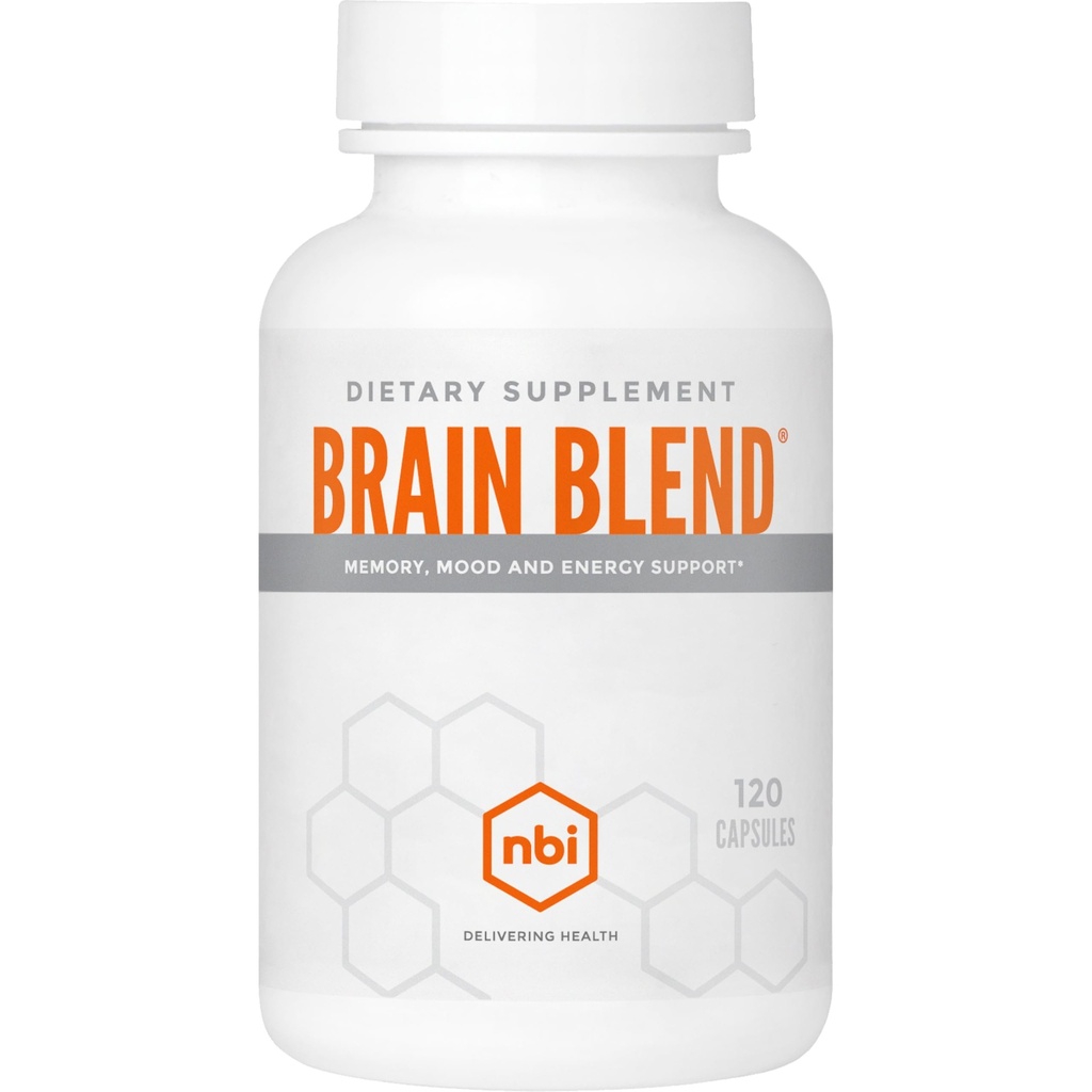Miscela di cervello NBI per la memoria, messa a fuoco, concentrazione, funzione cognitiva per gli uomini e le donne | Caffeina-Free con ALCAR, acido lipoico alfa, Huperzine A, Turmeric | Nootropic | 120ct Capsule