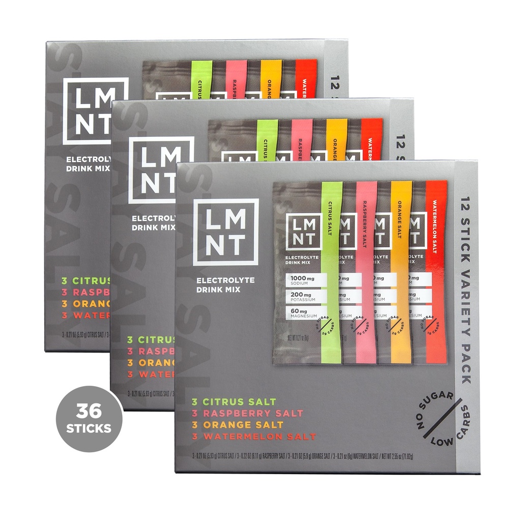 LMNT Zero Sugar Electrolytes - Lot de variétés Mélange de boissons