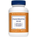 La vitamina Shoppe Pancreatin 500MG, integratore naturale digestivo enzima, supporta la digestione di grassi, proteine, carboidrati (100 compresse)
