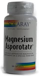 Asporotate de magnésium 400mg Solaray 60 VegCaps