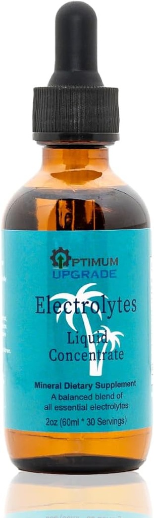 Gouttes d'électrolyte – Hydratation sans sucre avec du magnésium, du calcium, du zinc et des minéraux traces, non aromatisés (39 portions)