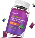 Gummées de mousse de mer d'Irlande avec mûre, bradderwrack, Burdock, Chlorophylle - Digestion, peau, cheveux et améliorer l'immunité - Adultes Enfants Femmes Hommes, 60 Gummées aromatisées aux bleuets