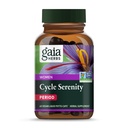 Gaia Herbs Cycle Serenity - Integratore di bilanciamento ormonale femminile - Realizzato con fieno greco, zafferano, curcuma e biancospino - Libero da Gluten, Dairy & Soy - 60 capsule vegane (60 Serve)